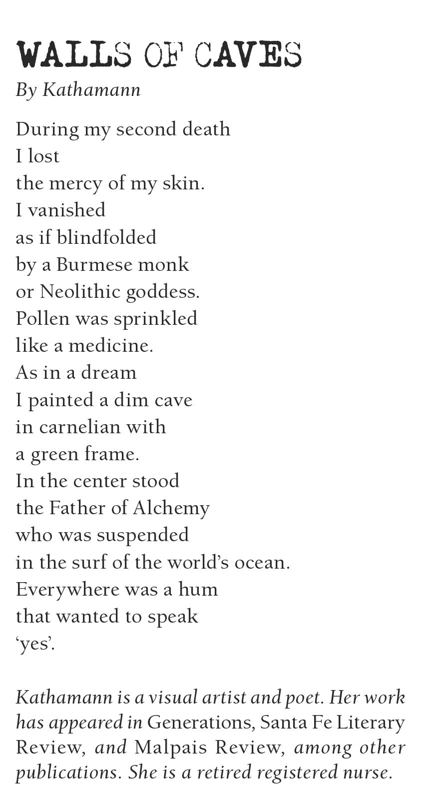 Poets of the Open Call